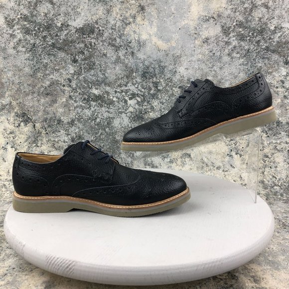 Weatherproof Vintage Shoes Men\'s Size 9M Wayne Black Leather Wingtip Oxfords main image 12